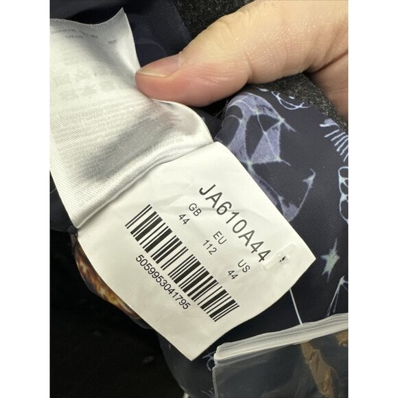 Joe Browns Tweed Jacket Blazer Wool Blend Gray Check Men's 44 - Picture 9 of 9